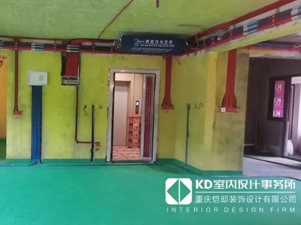 香港置地悦水岸160㎡实景水电工艺,KD工程,重庆别墅装修,KD室内设计事务所